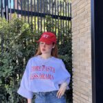 تیشرت سفید MORE PASTA LESS DRAMA